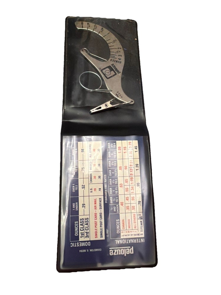 VINTAGE HAND-HELD POSTAL SCALE, WEIGHT CAPACITY 4 oz