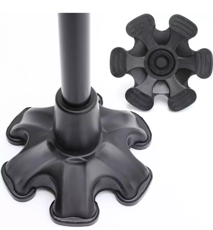 Hexagonal Cane Self-Standing Tip-Rubber Replacement Foot Pad for Walking Cane Ne