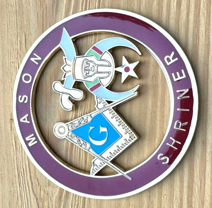 Mason Shriner Cut Out Car Emblem