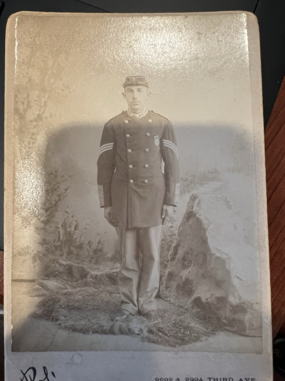 WWI Archive – Uniform, Sweetheart pillowcase, Letters, promotion papers, photos