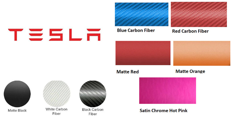 Tesla Model X Tailgate / Trunk TESLA Letters Decal