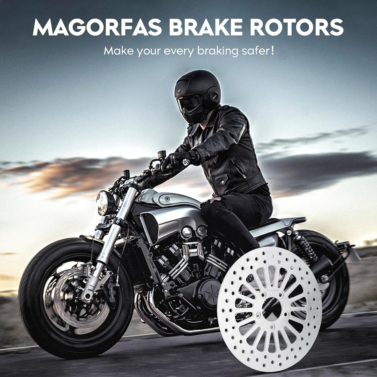 11.5" Rear Brake Rotor Disc for Harley Sportster Softail Road King Electra Glide