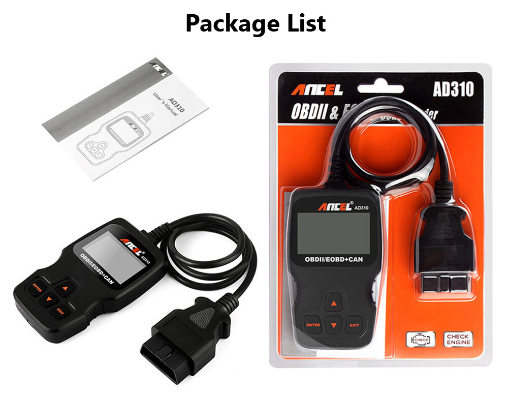 Ancel AD310 Check Engine Diagnostic Scanner Tool Car Automotive OBD2 Code Reader