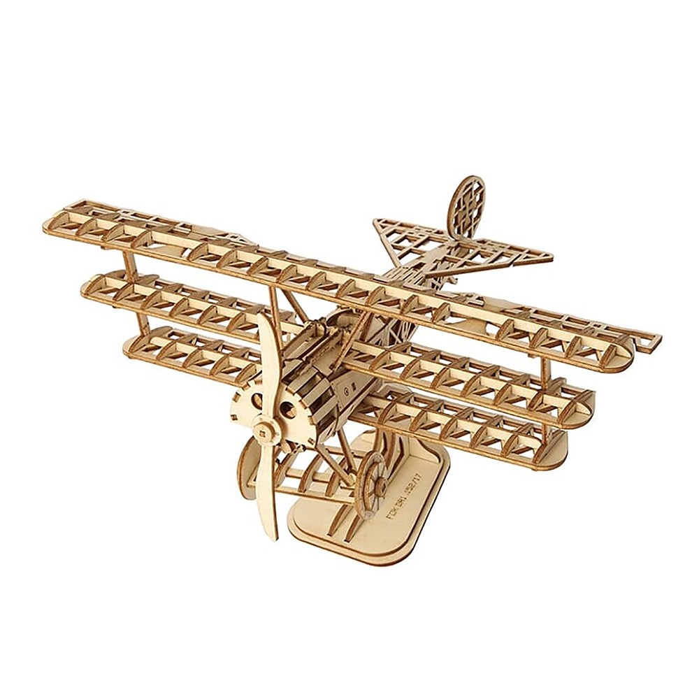 Robotime Bi-Plane 3D Puzzle Kit – 145 Pieces