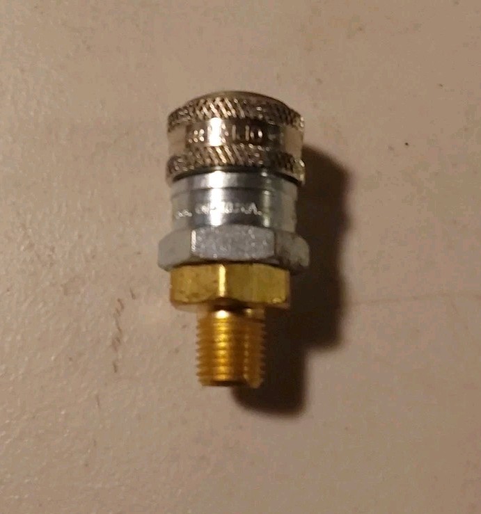 Hansen 2-RL Series Pneumatic Quick Disconnect Socket, 1/4" Male NPT