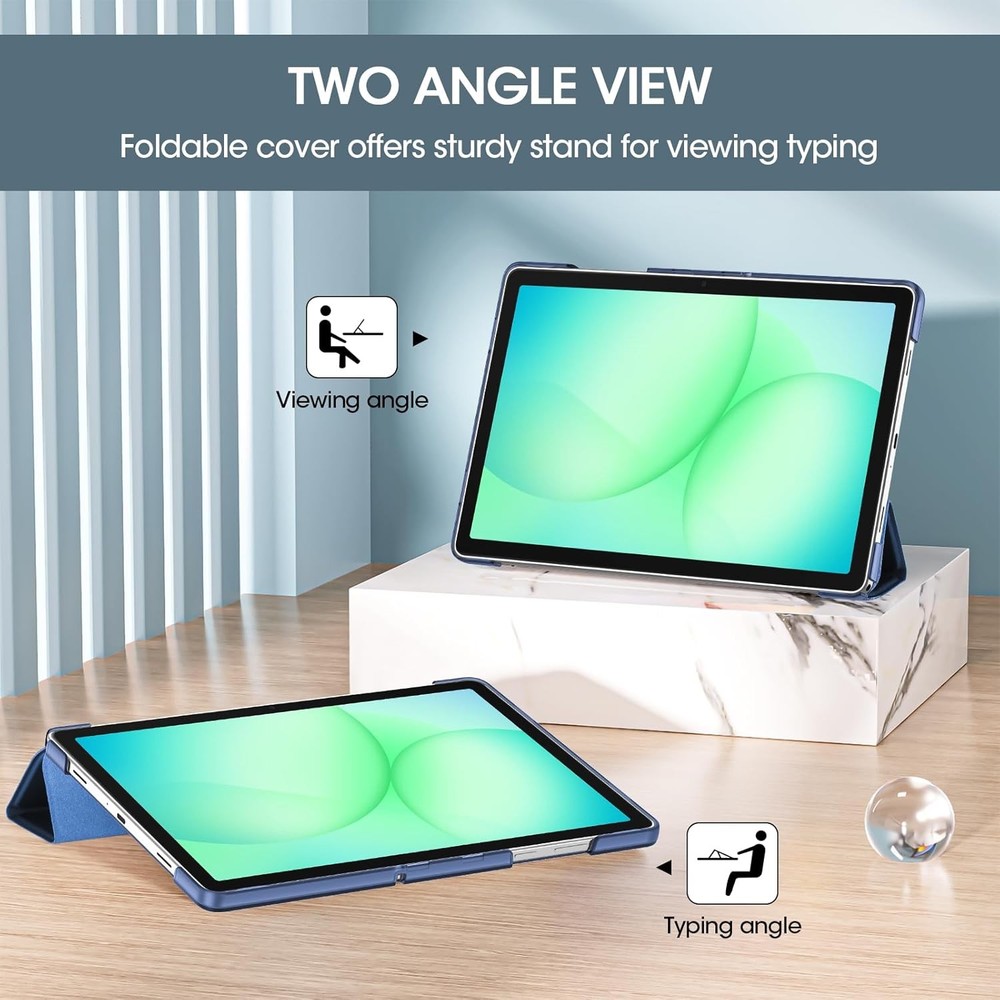 Case for Galaxy Tab A11+ Plus 11 Inch, Slim Stand Hard Back Shell Protective Cov