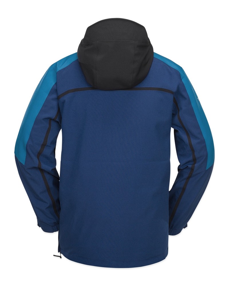 Volcom Brighton Pullover Men's Winter Jacket, Navy, X-Large