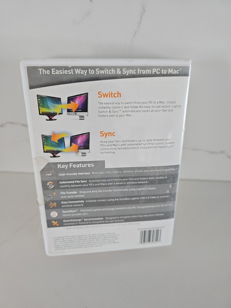 Laplink Software SWITCH & SYNC for PC to Mac