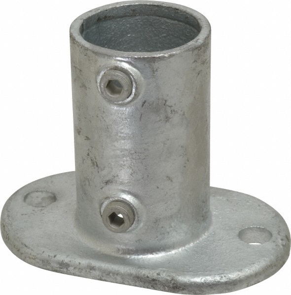 Kee Galvanized Pipe Railing Flange Fitting for 2" Pipe, 1 Piece