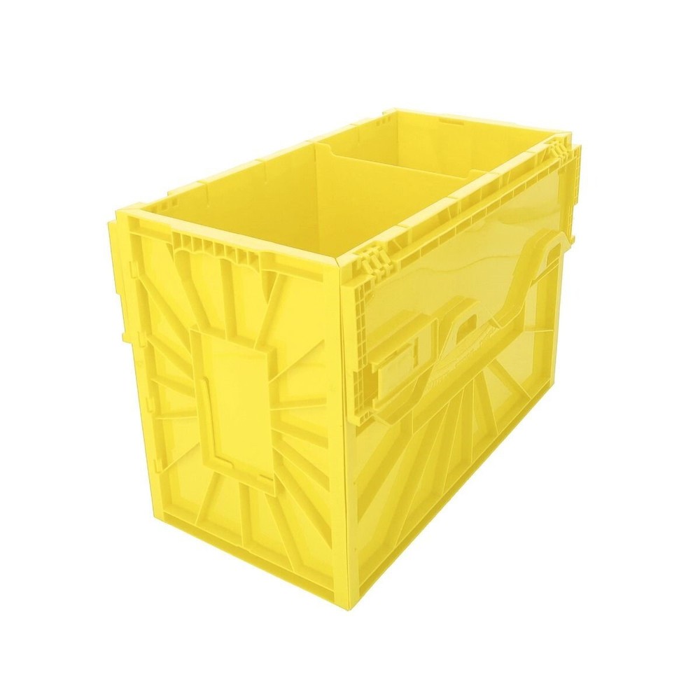 BCW Comic Book Bin Heavy Duty Plastic Box Stackable Holds 150 Bagged New Yellow