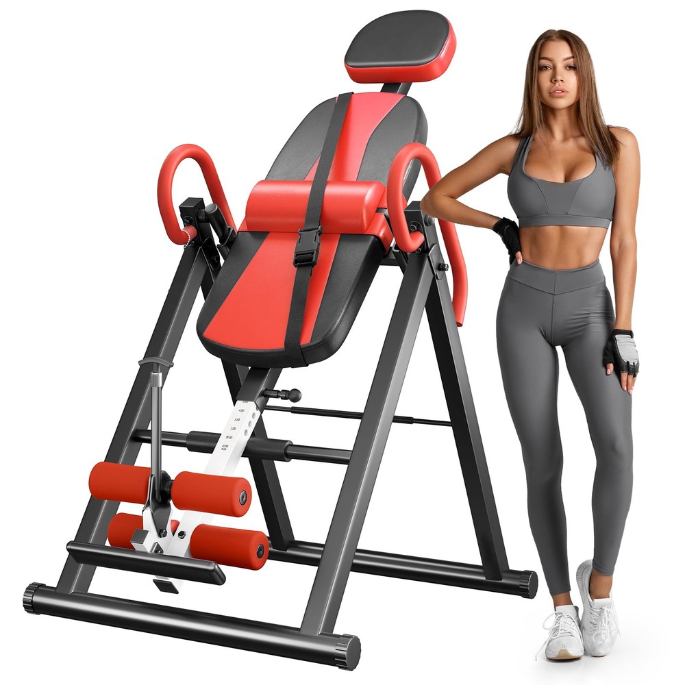 YOLEO Gravity Inversion Table for Back Pain Relief 2026 New Inversion Table w/Lu
