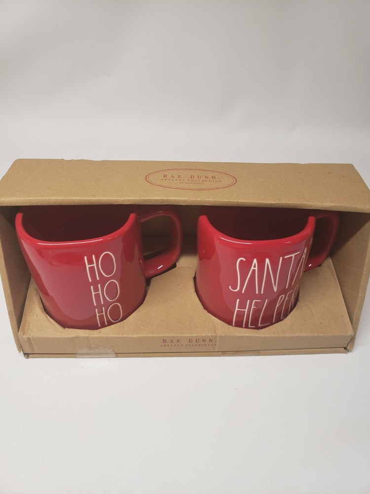 Rae Dunn holiday mugs