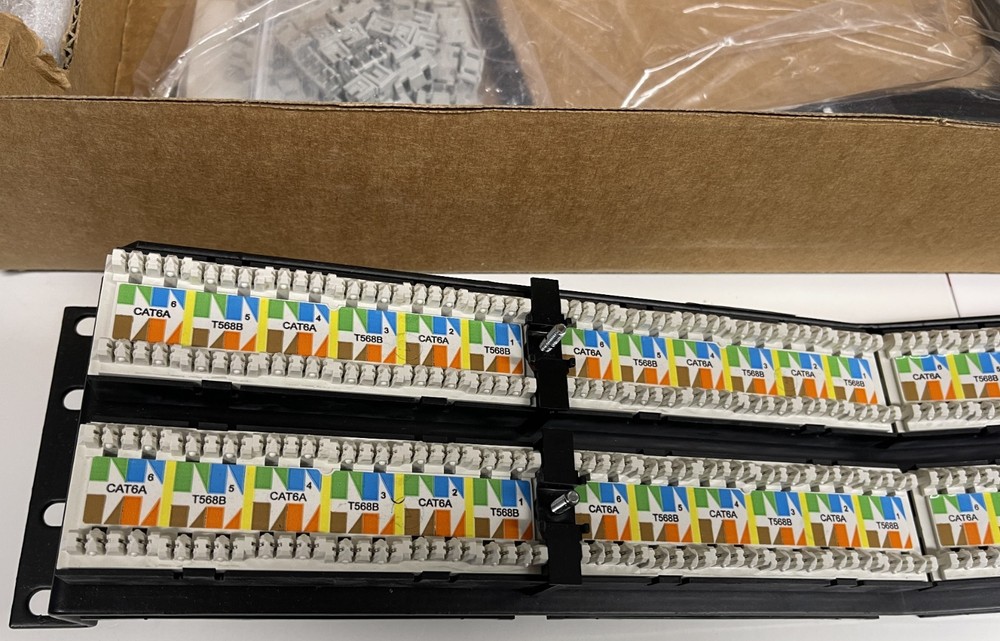 New Ortronics OR-PHA6AU48 Clarity Cat6a Angled Patch Panel 48 Port