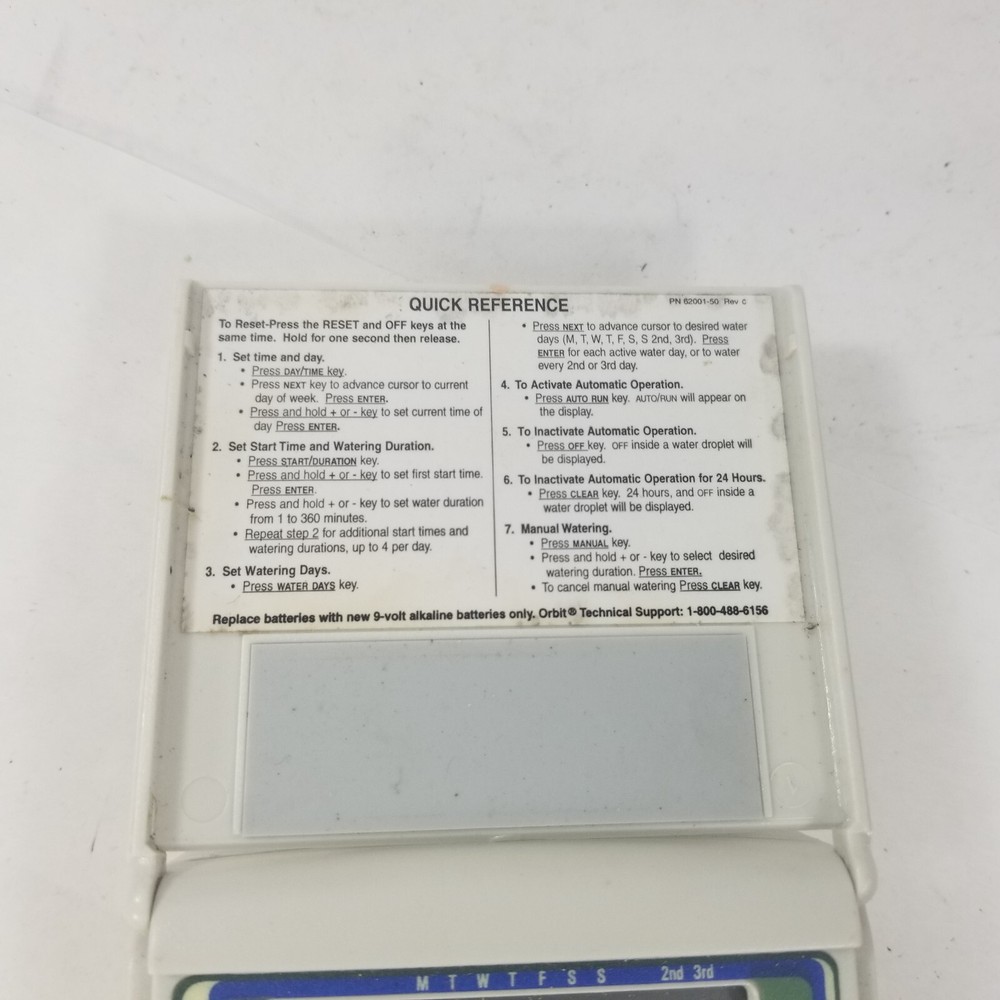 Orbit Sprinkler Controller Timer 62001-50