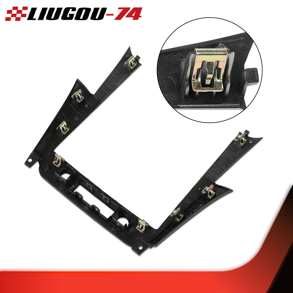 Fit For 08-12 Chevy Malibu Center Radio Dash Bezel Trim Panel Silver Black