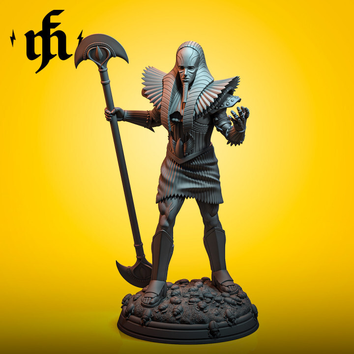 Pharaoh by Midas Forge | D&D | DnD | Miniature | Print on Demand