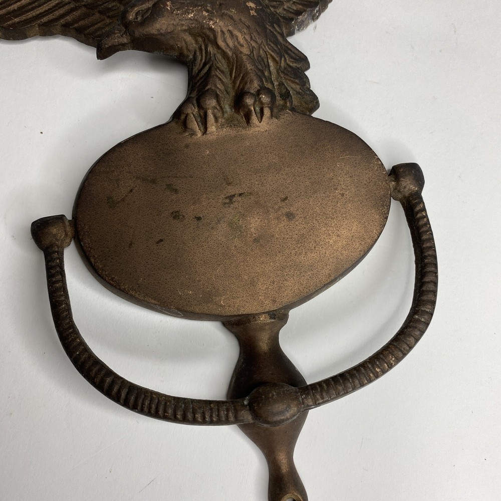 Cast Iron Door Knocker American Eagle Rustic Style