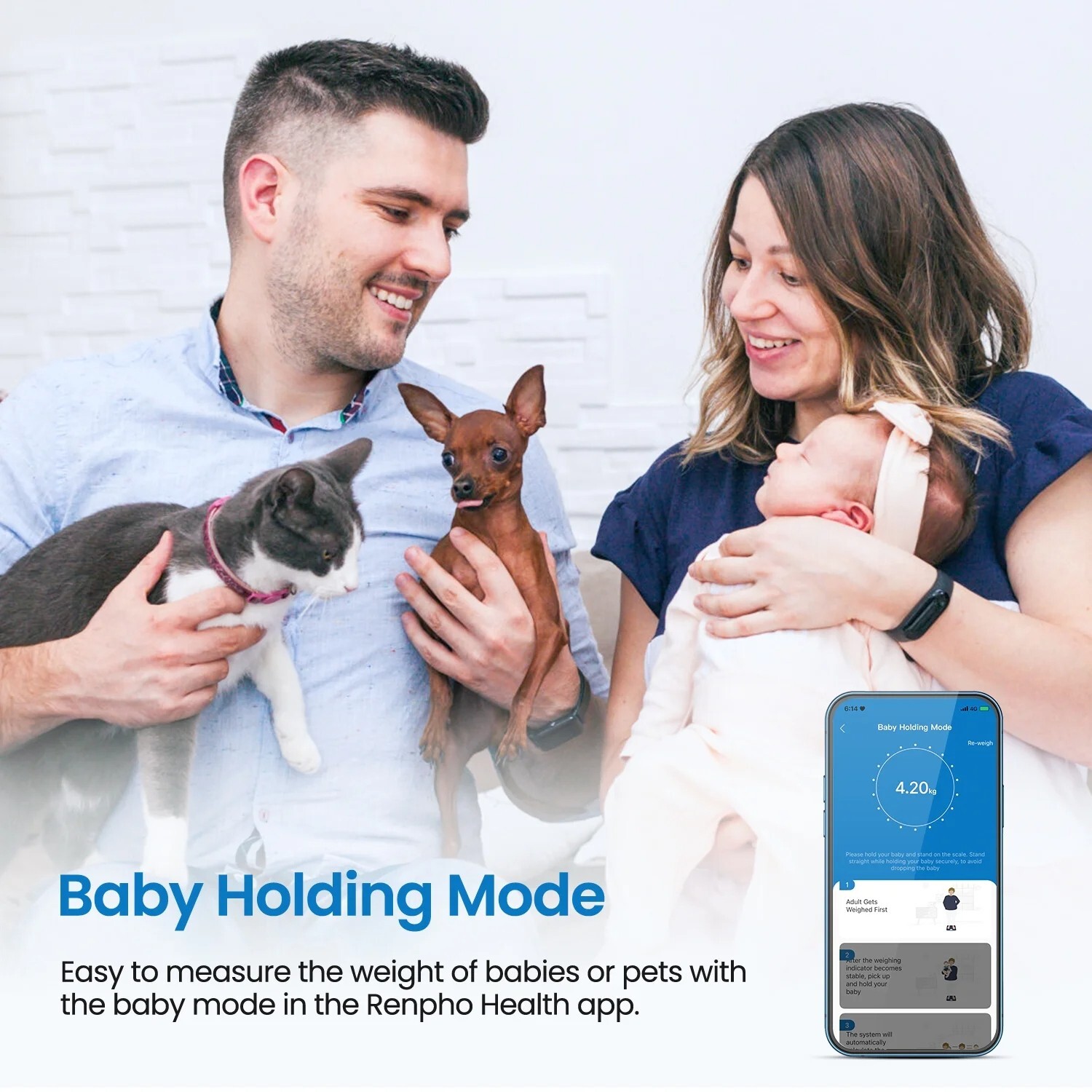 RENPHO Smart Scale Weight Body Digital Bathroom Scale Bluetooth Body Fat Scale