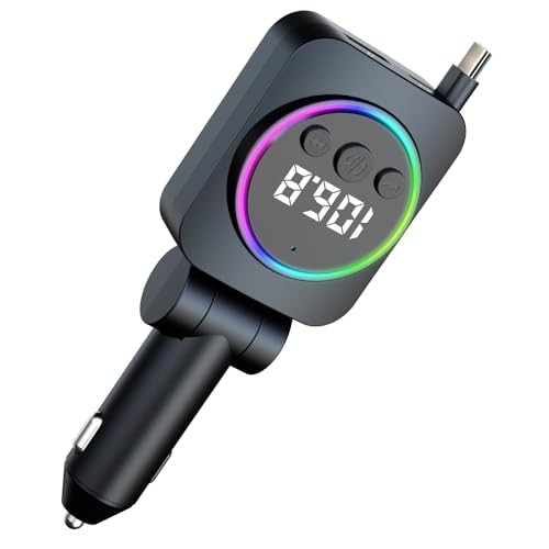 Bluetooth 5.3 FM Transmitter for Car, Bluetooth Car Adapter with 3-Port Fast