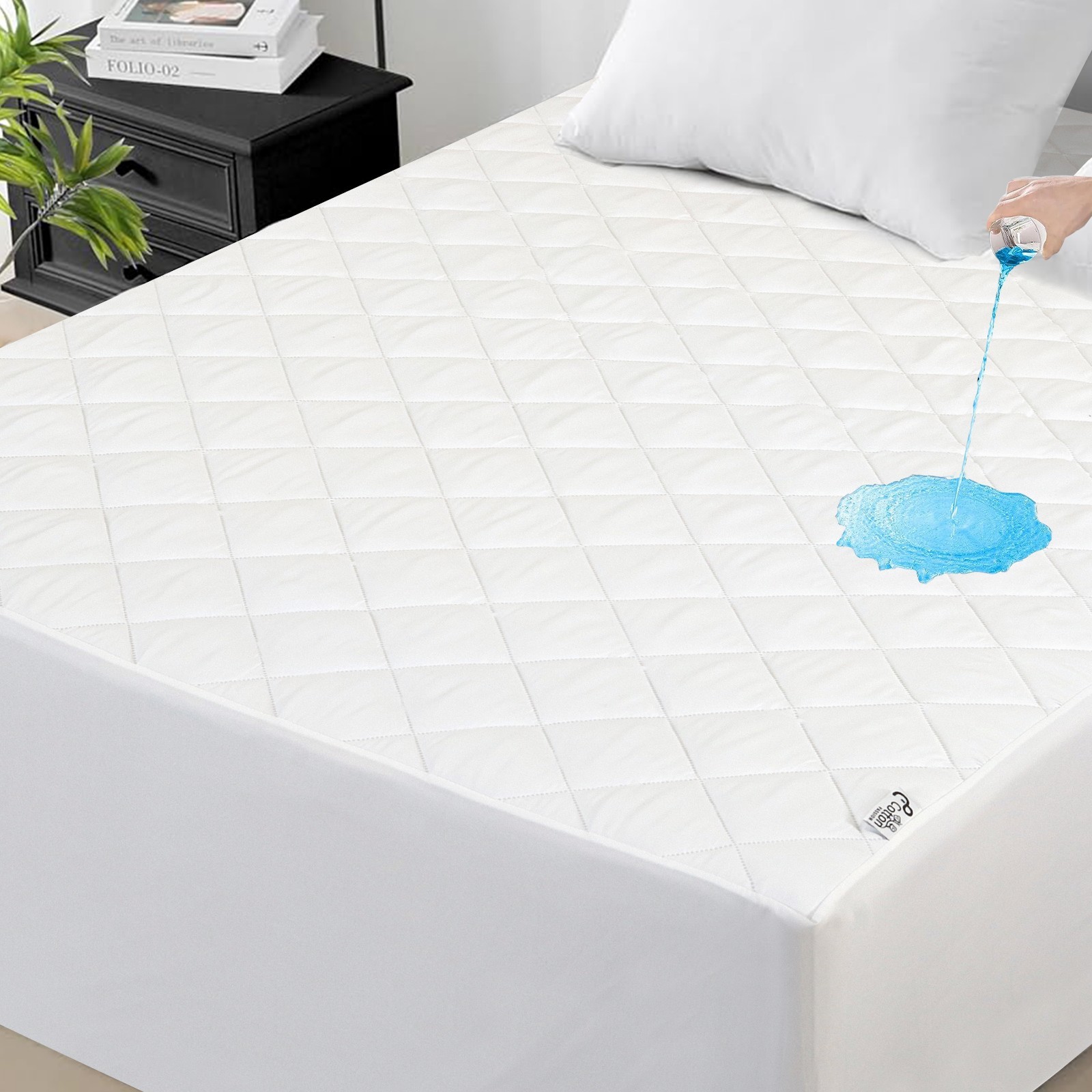 100% Waterproof Mattress Protector Mattress Pad Quilted Mattress Cover USA Size