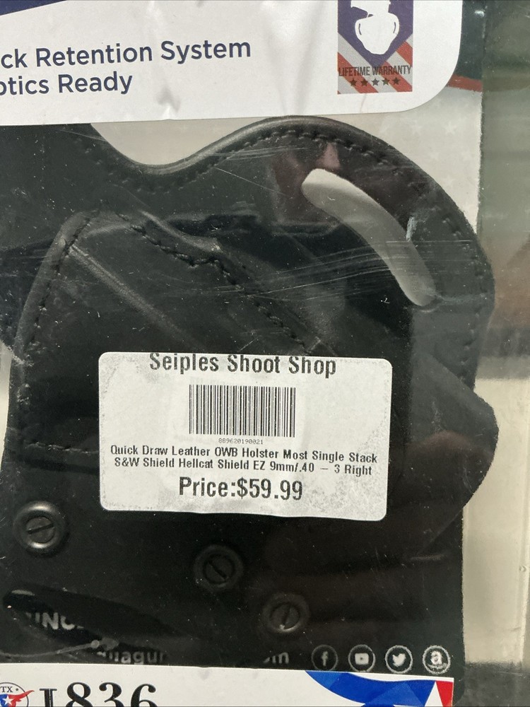 Tagua Lock Retention Single Stack Shield Hellcat EZ 9mm 3" TX-LOCK-R-OT-1010