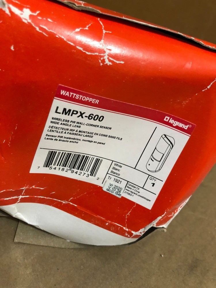 LEGRAND LMPX-600 WIRELESS PIL WALL/CORNER SENSOR