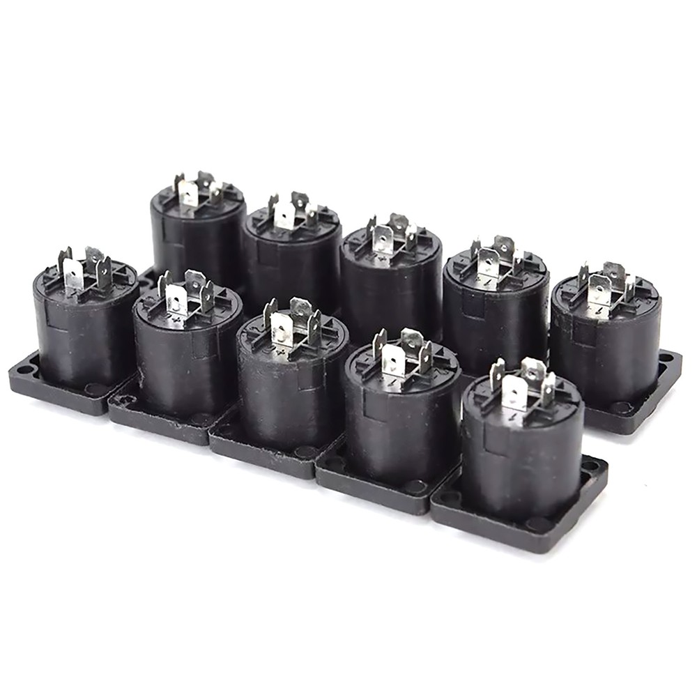 10X Speakon 4 Pin Female jack Compatible Audio Cable Panel Socket Connector