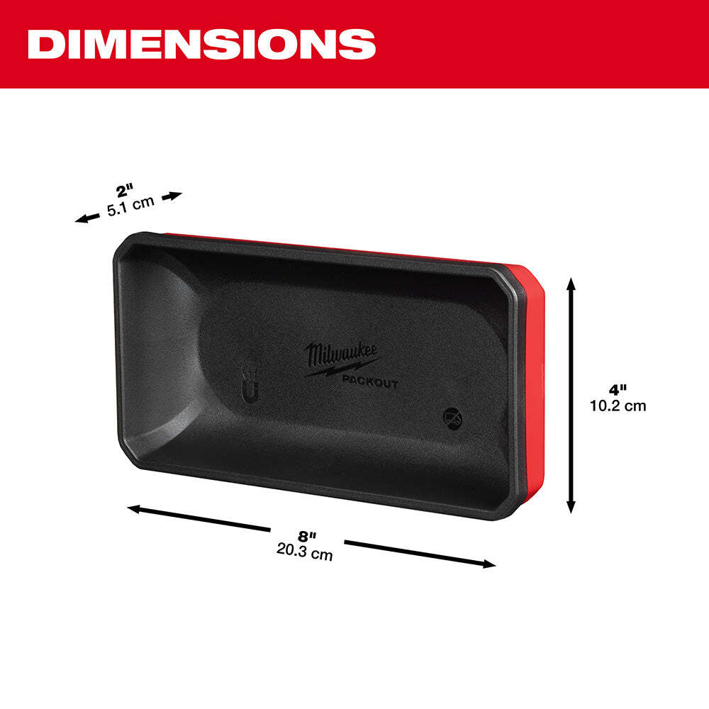 Milwaukee 48-22-8071 PACKOUT Large Magnetic Wall Mounted Bin