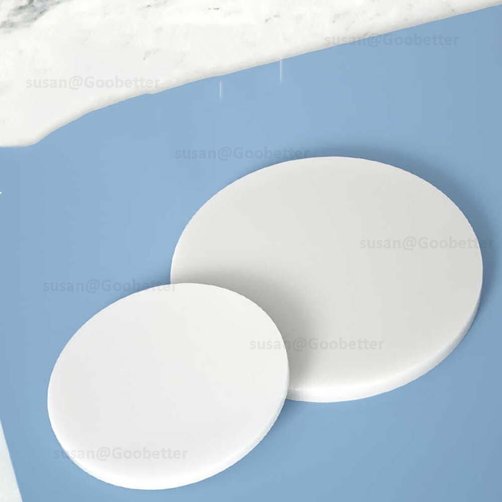 Circles Cut Disc Circles Round White PP Plastic Custom Sizes Available 20-350mm