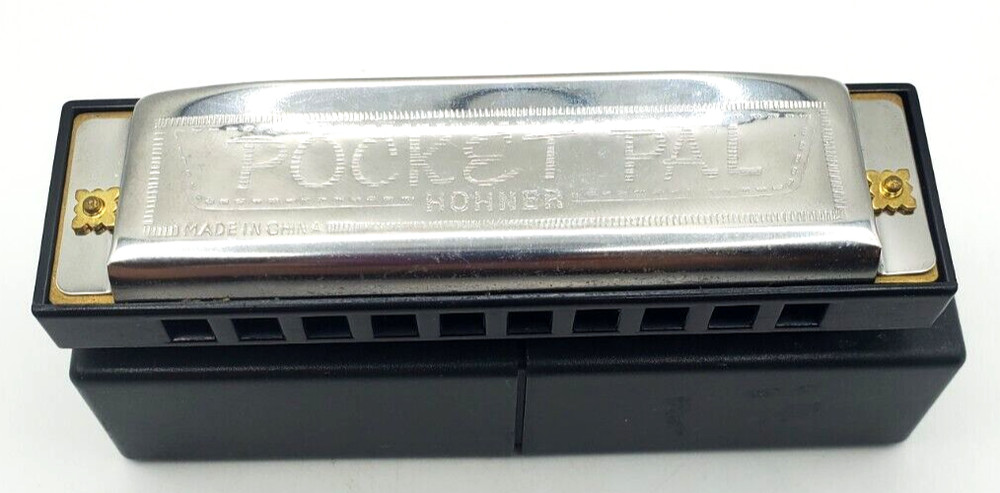 Hohner Pocket Pal Harmonica an Plastic Black Case Vintage