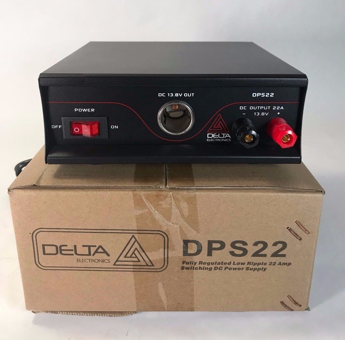 DELTA DPS22 22 Amp 12-13.8v AC/DC ultra small Power Supply Ham CB Radio