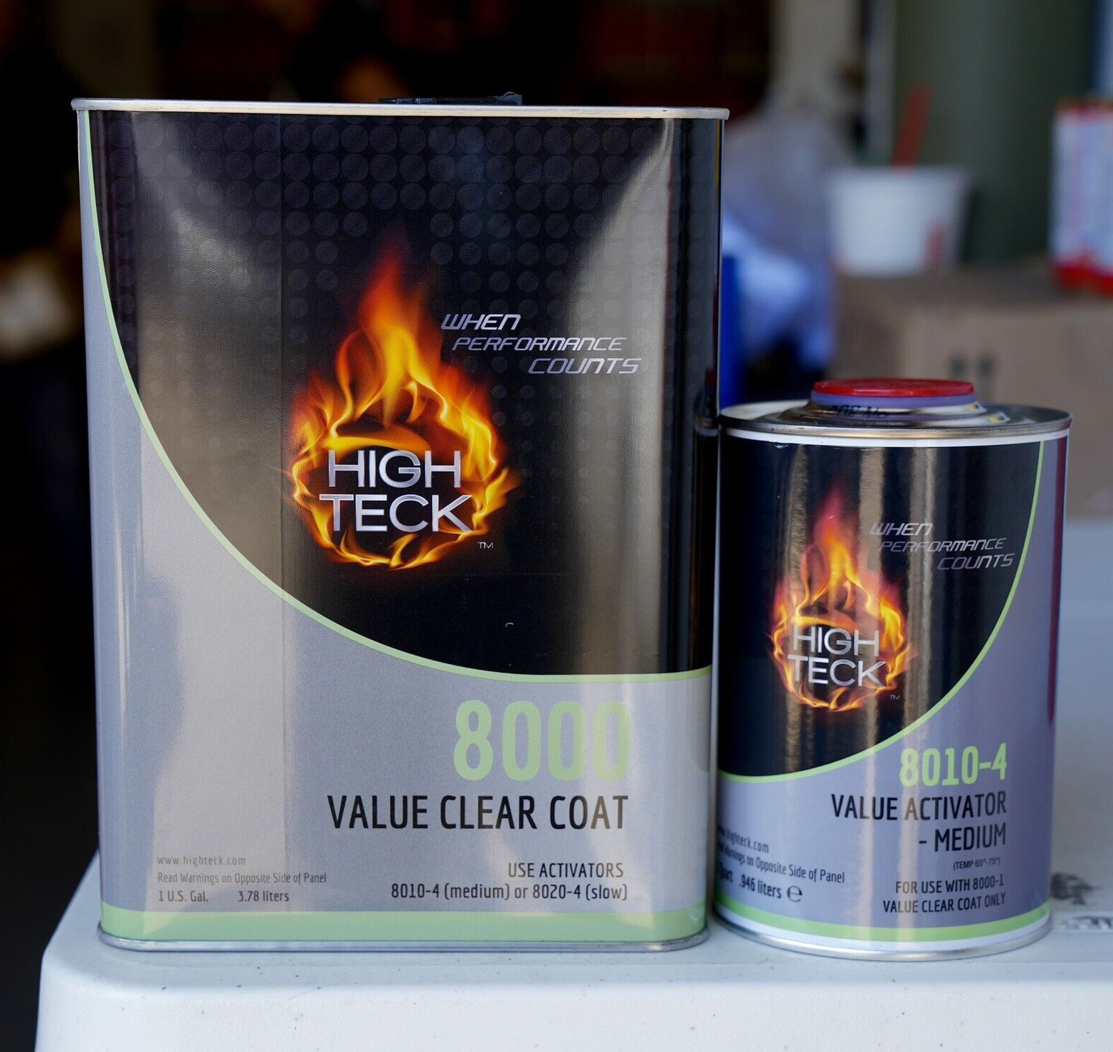 High Teck 8000 Value 2K Clear Coat GALLON Clear High Gloss Automotive Clearcoat!