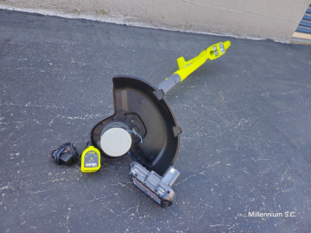 RYOBI 18V ONE+ 10 in. Cordless String Trimmer & Edger Kit - OPEN BOX - Complete