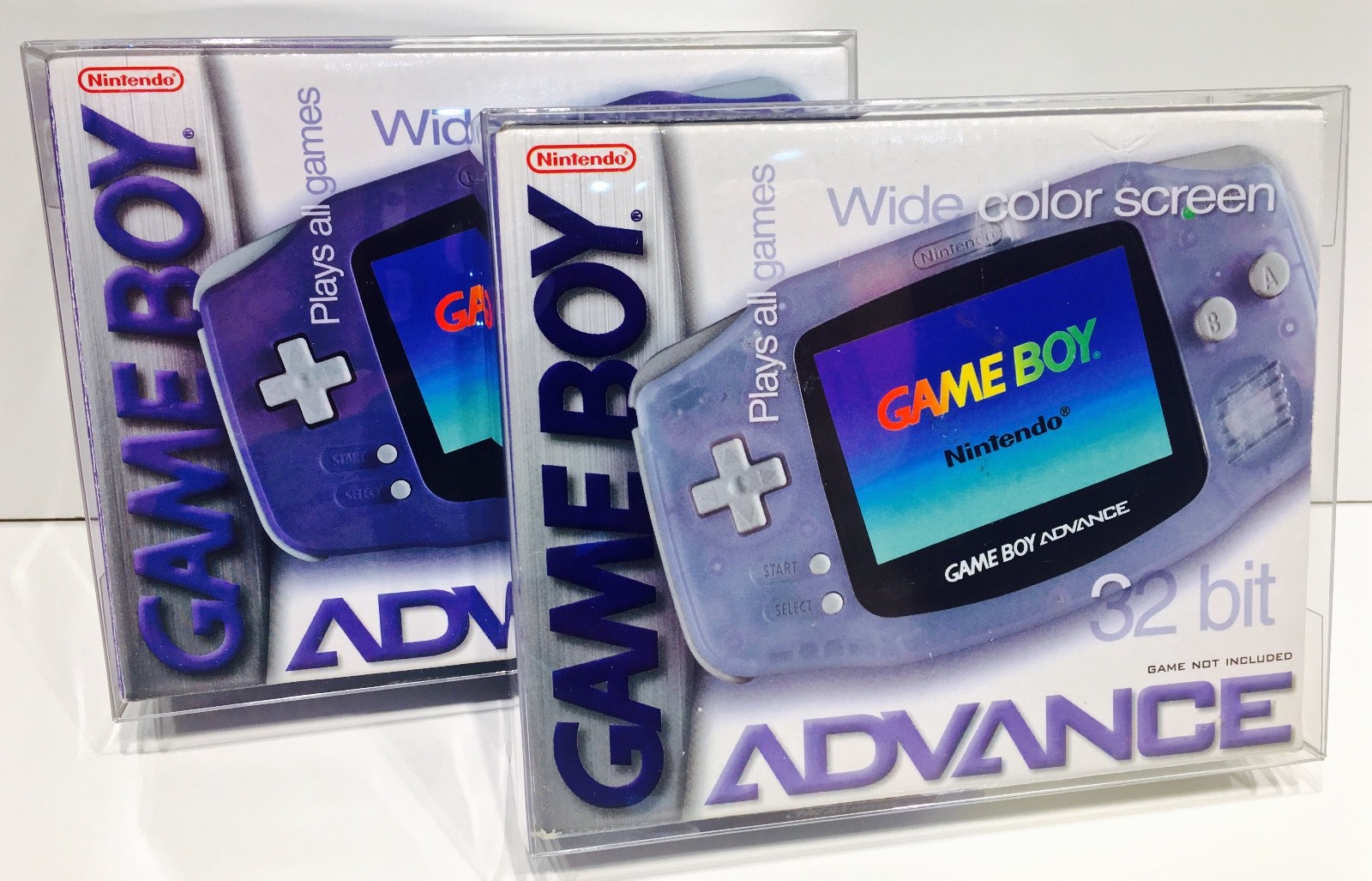 1 Box Protector For Game Boy Advance Console Boxes Clear Display Case Nintendo