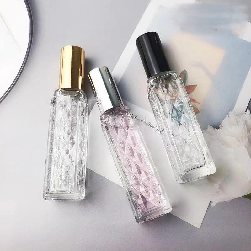 10-Pack 12Ml Clear Glass Perfume Atomizer, Empty Refillable Spray Bottle