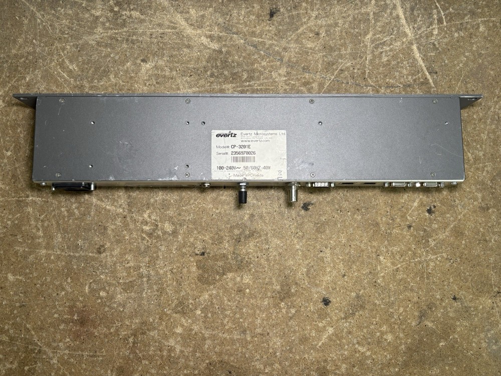 EVERTZ QUARTZ CP-3201E *Missing buttons