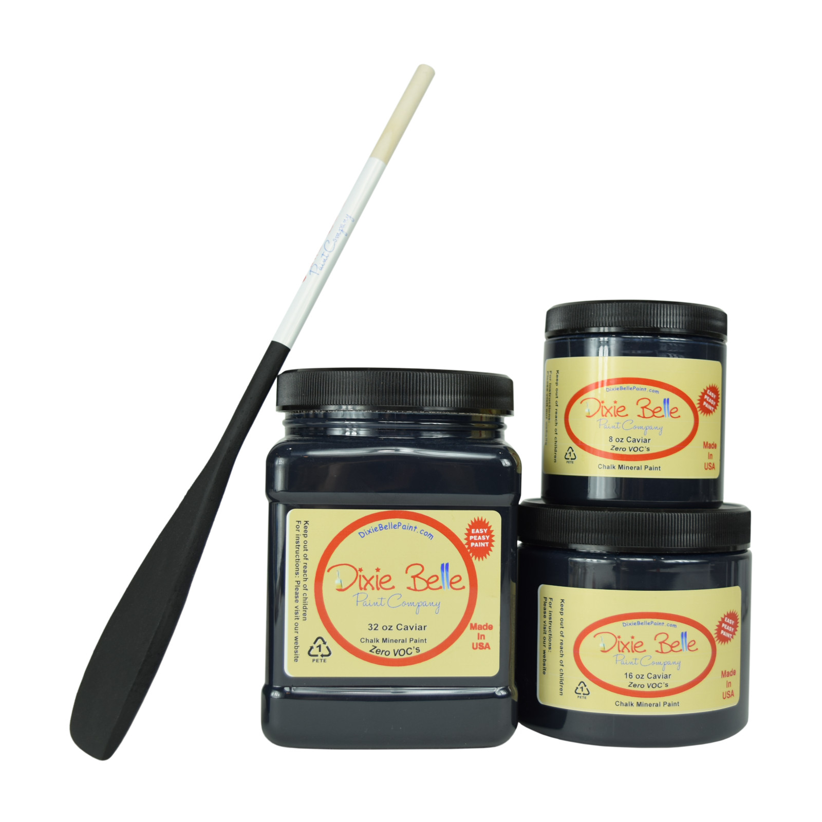 Dixie Belle Chalk Mineral Paint - Caviar - You Select Size