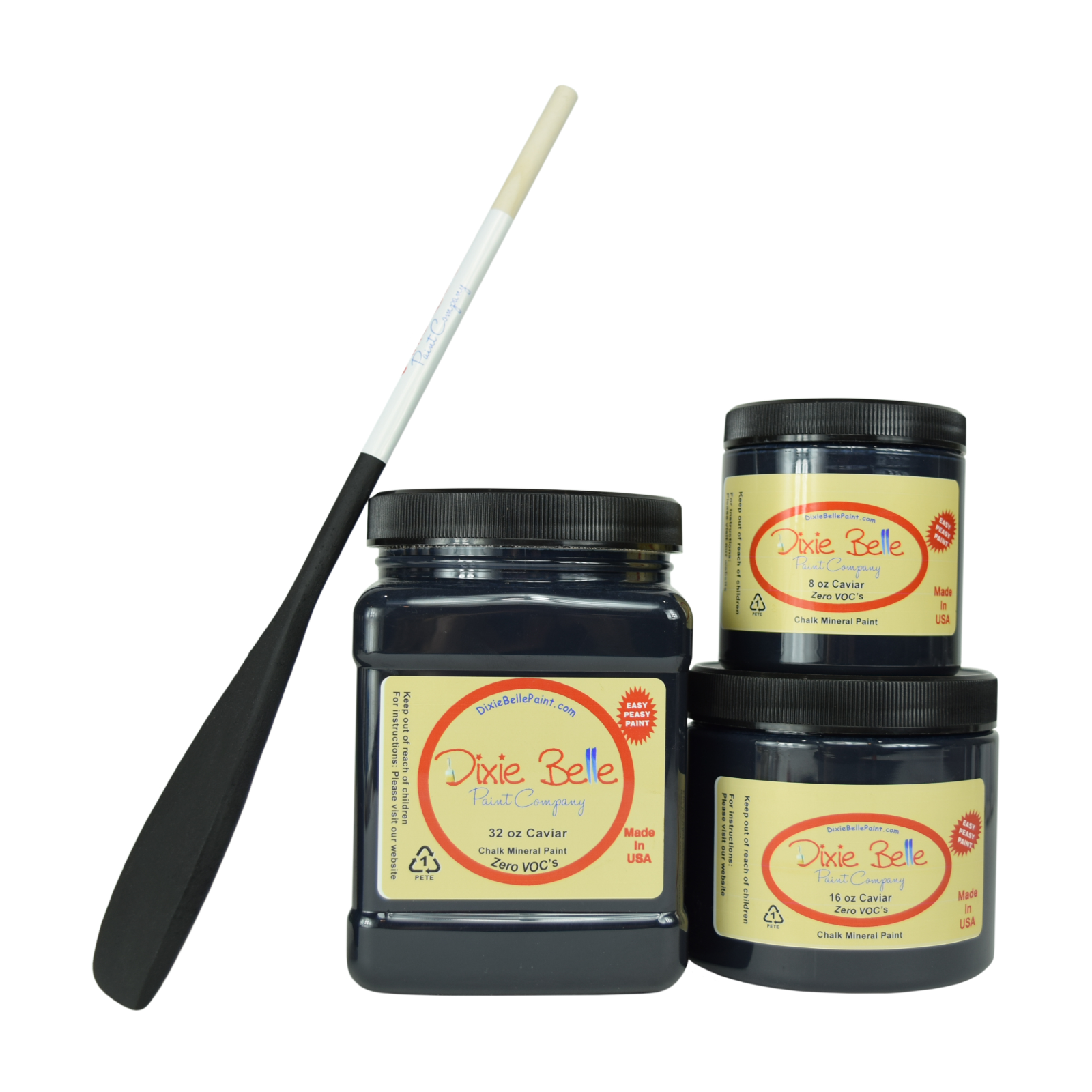 Dixie Belle Chalk Mineral Paint - Caviar - You Select Size