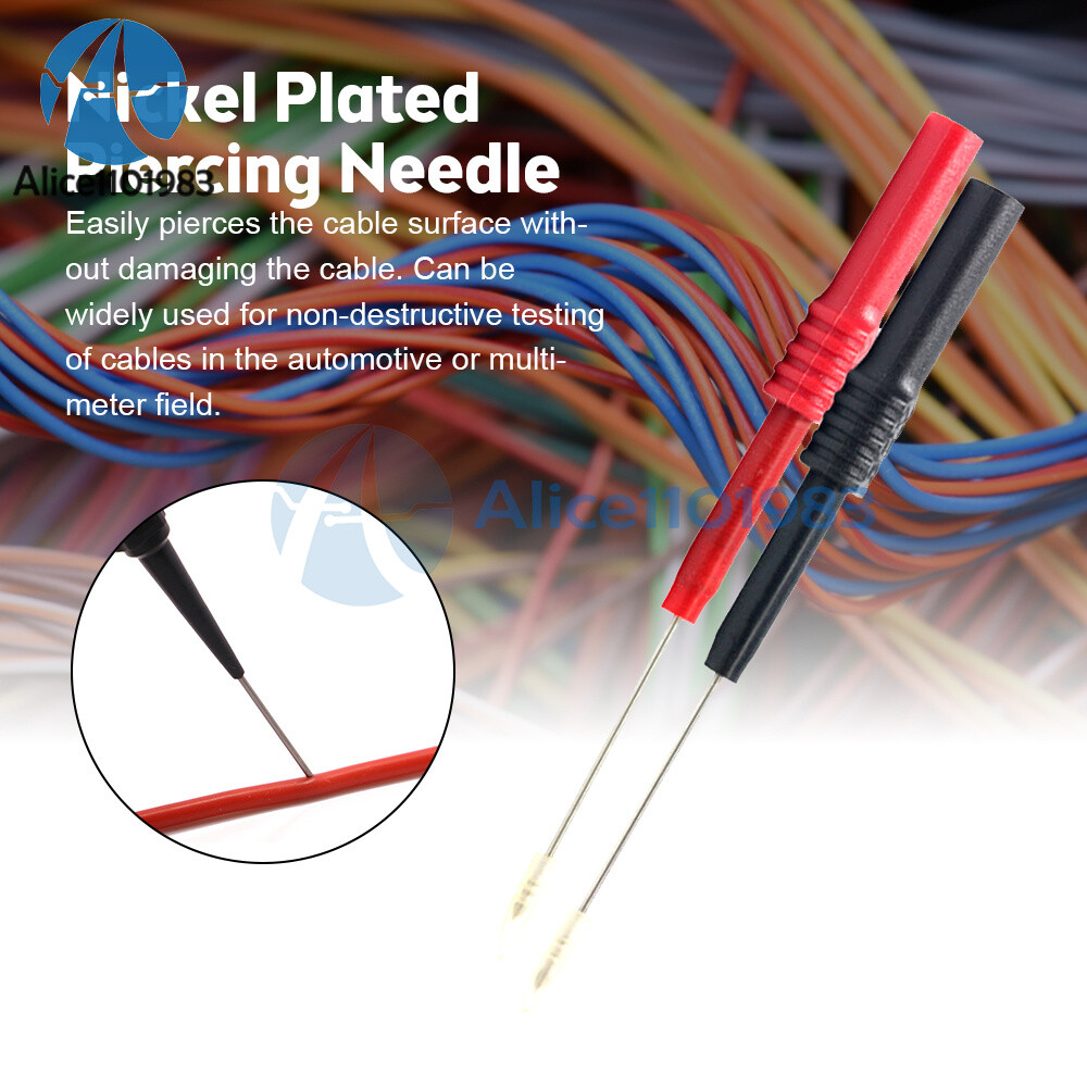 2 Pieces Multimeter Voltmeter Cable Needle Tester Unique Probe Test Lead Cord