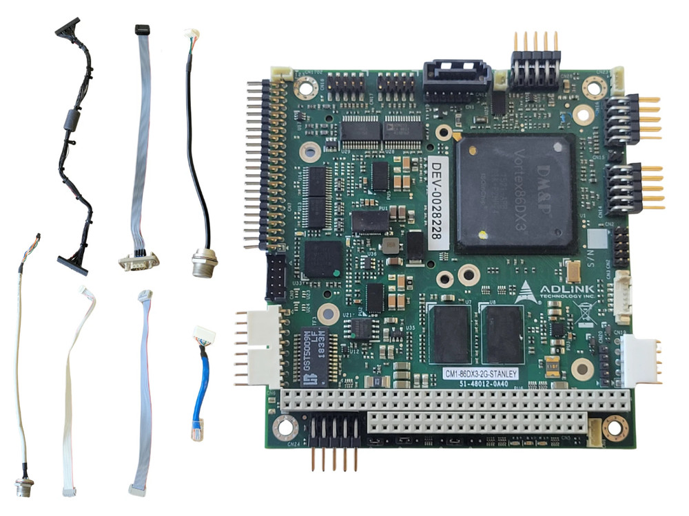 ADLINK PC/104 SBC CM1-86DX3 Stanley Vortex86DX3 CPU 2GB Ram w/ Cables