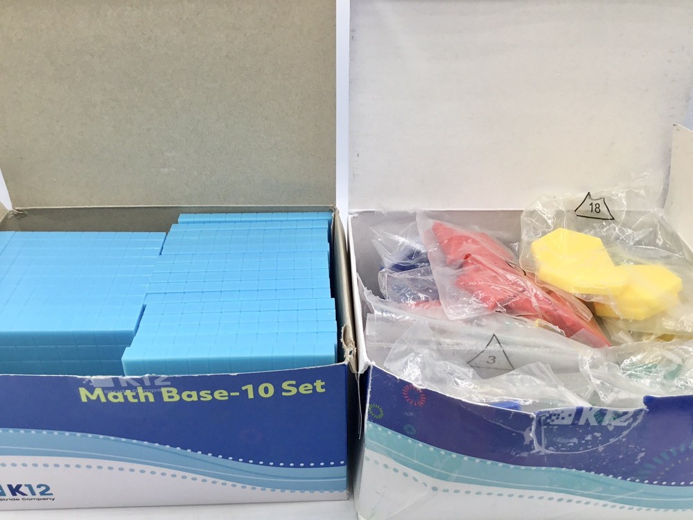 Homeschool💥 K12 Math Manipulatives- Base Sets & 2D/3D Shape Kits- Stride Co.