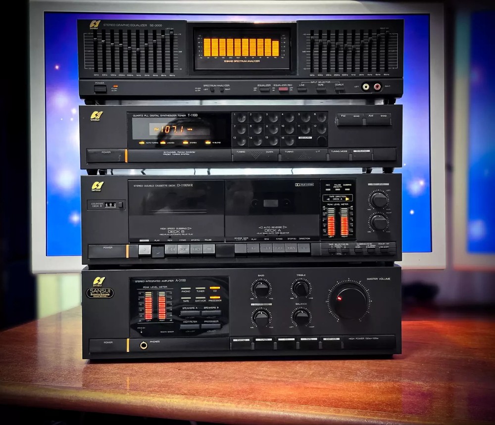 SANSUI TOWER 🌈RaRe🌈 Vintage Stereo Component System