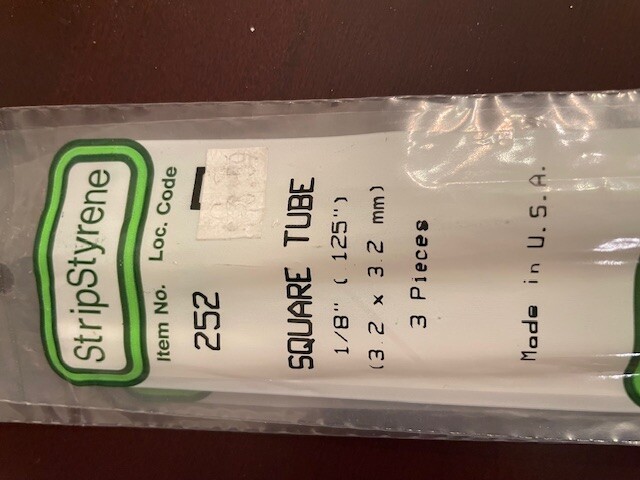 STRIPSTYRENE/ POLYSTYRENE/STYRENE -EVERGREEN SCALE MODELS-VARIOUS SIZES