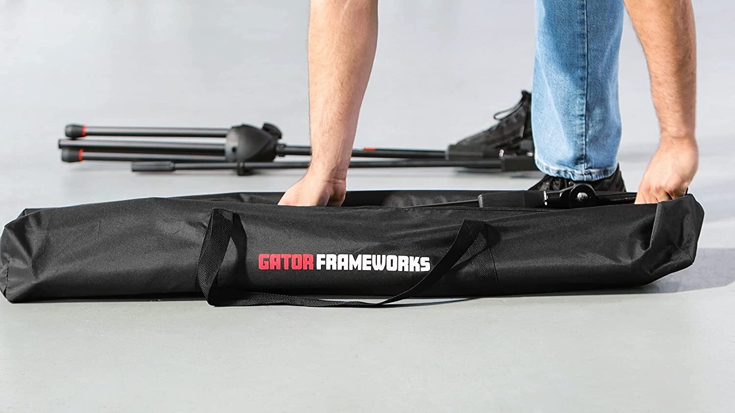 Gator Frameworks Microphone Boom Set with Carry Bag Includes (6) Mic Stands