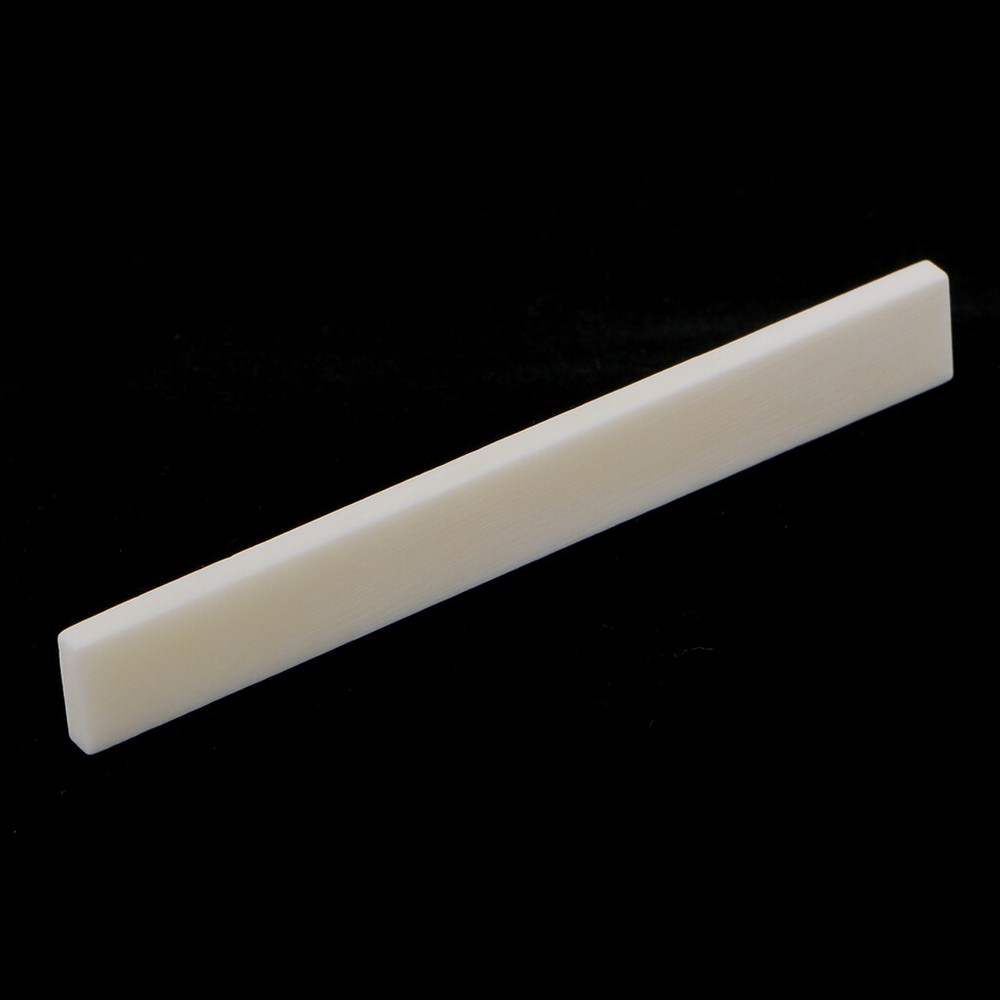 10Pc 80*3*10mm White Bone Guitar String Bridge Saddle For Acoustic Classical US