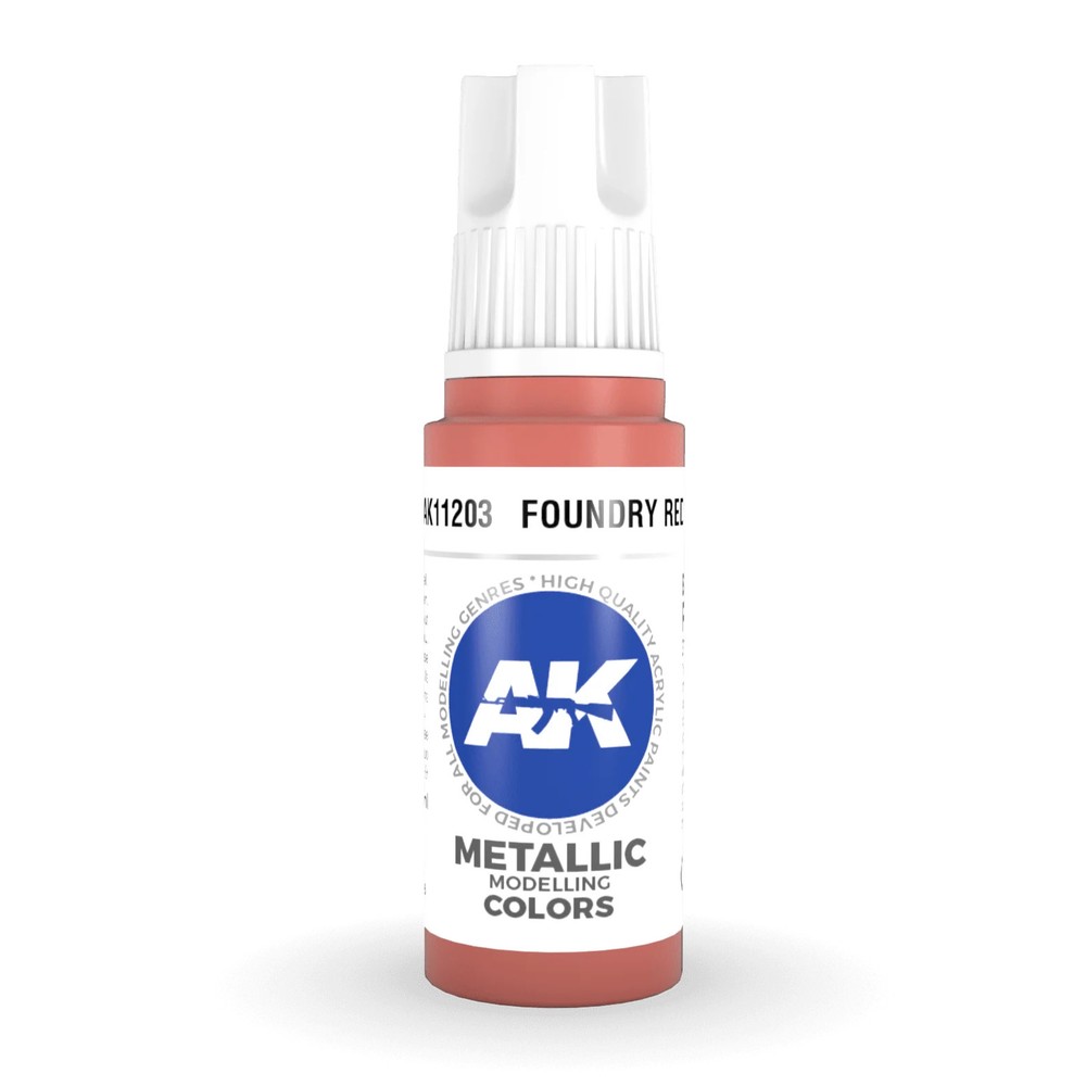 AK Interactive 3rd Gen Acrylic - Foundry Red 17ml AK11203