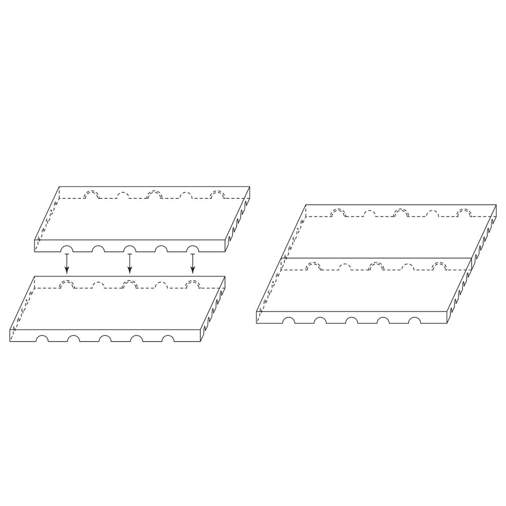 Resin Universal Pool Pump and Filter Interlock Base Pad (Various Qty)