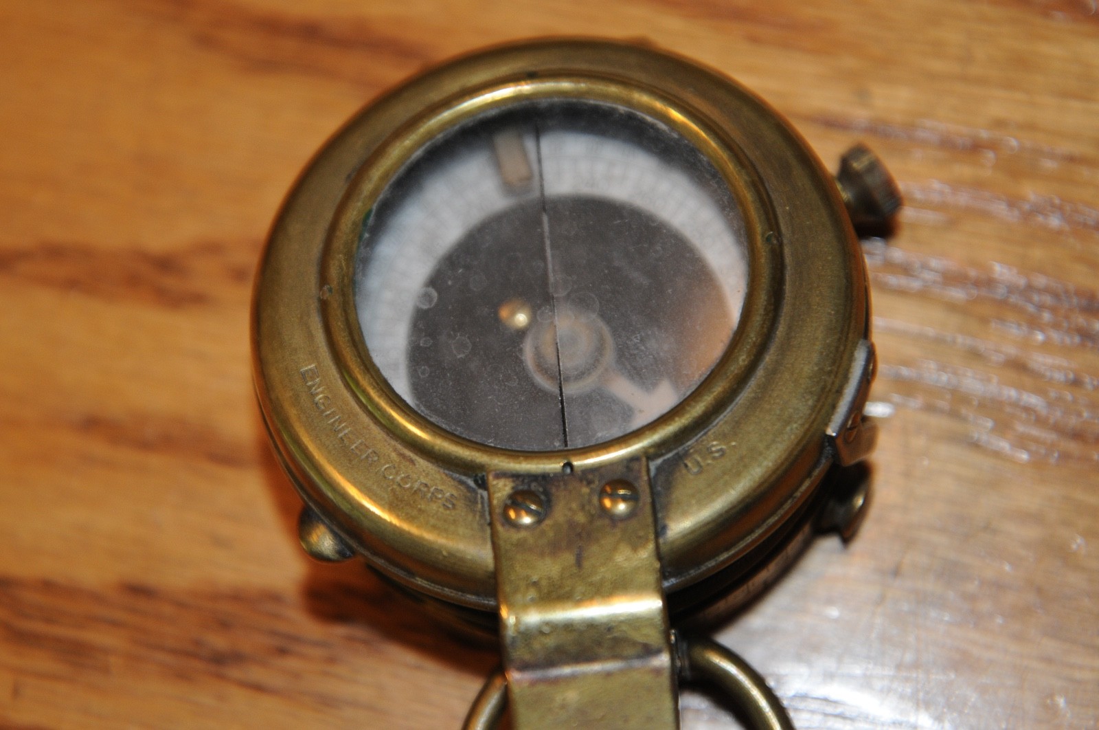 US Army Engineer Corps Cruchon Emons Berne Brass Pocket Compass WWI 1918 - 58259