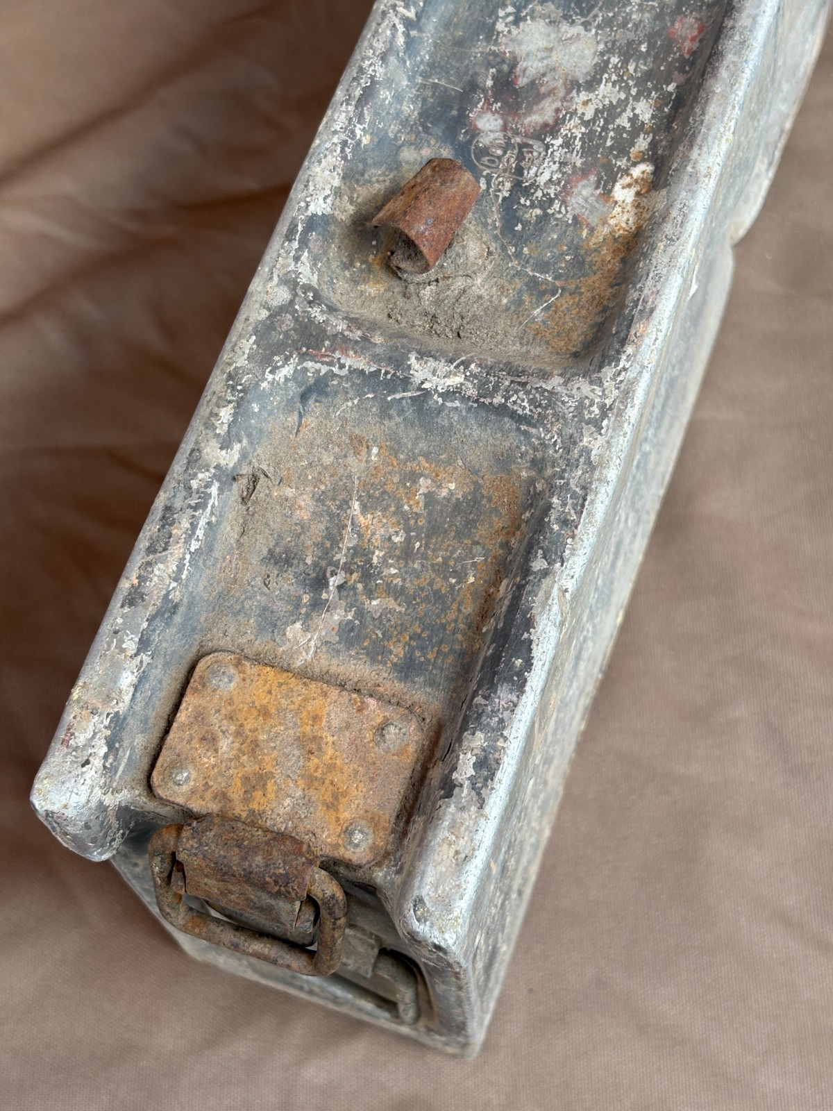 German MG machine gun ammo box. Wehrmacht 1939-1945, WWII.