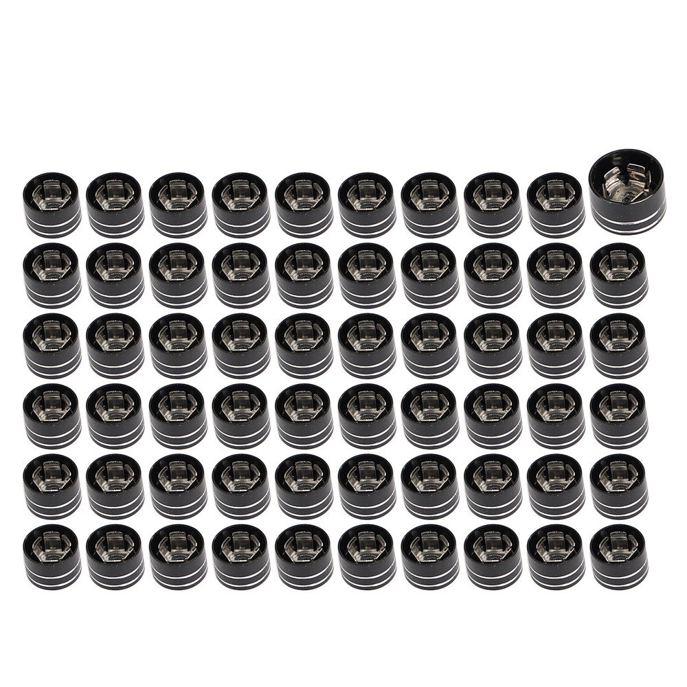 Black Cut Engine Topper Bolt Caps Covers For Harley Road King Softail Springer